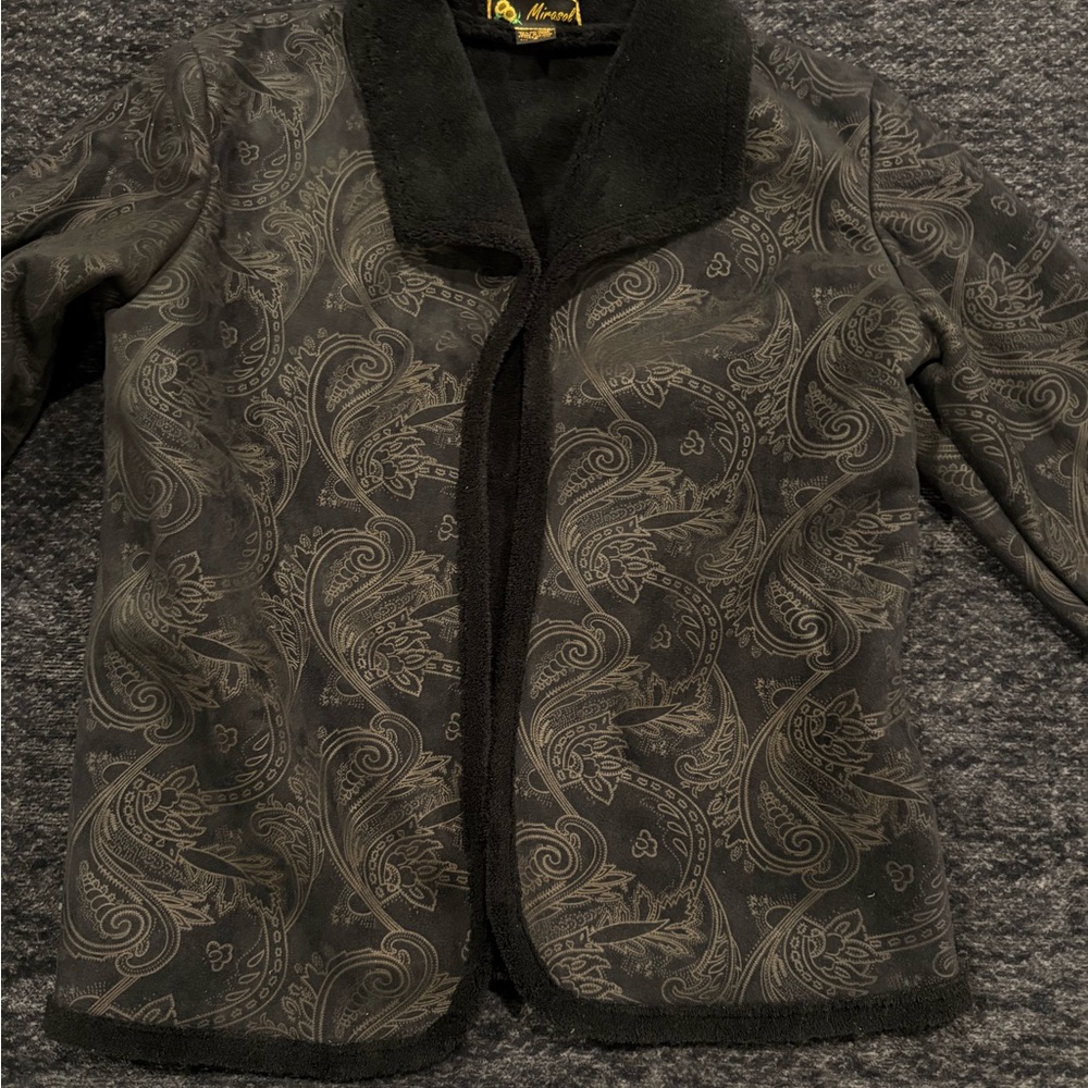 Mirasol Black Paisley Jacket small